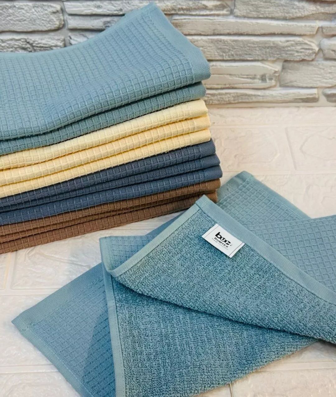 Полотенце 30*50 см (двустороннее вафельное/махровое)